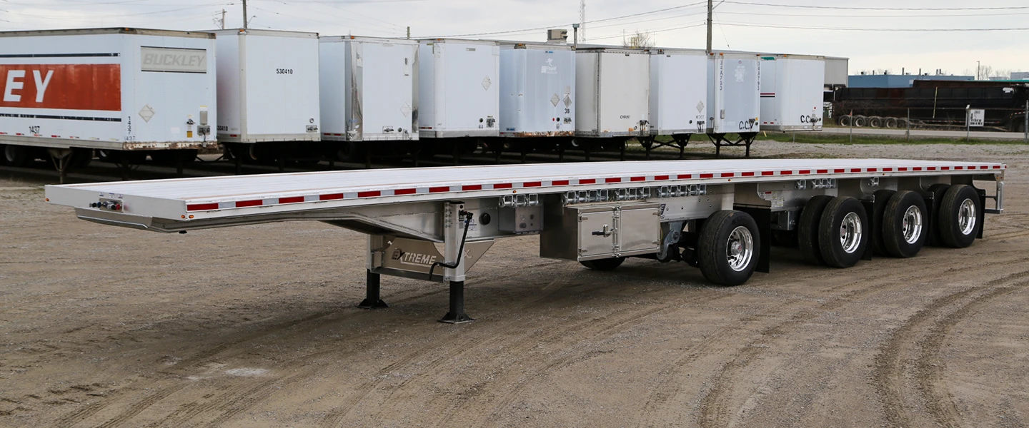 53 foot extreme quad xp75 flatbed trailer
