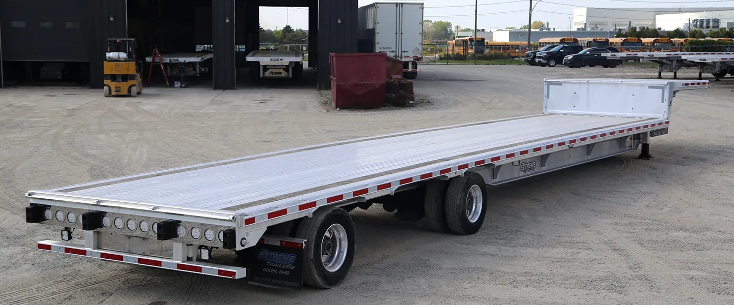 2024 used extreme 53 foot tandem drop 17.5 trailer